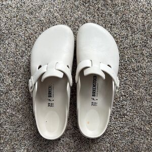 Birkenstock White Clogs